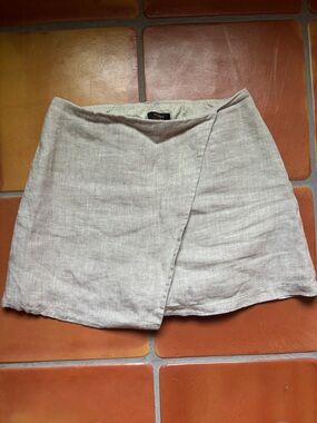 Quince linen skort womens size 4 EUC quince linen skort